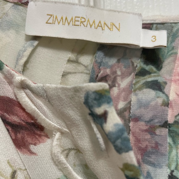 Zimmermann Chiffon Jumpsuit Playsuit Romper Size 3 - Picture 8 of 16